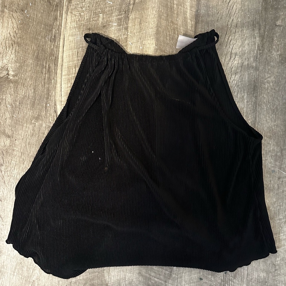 No Boundaries Black Textured Top